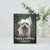 Prettig Kerstfeest Foto Moderne Hond Kerstmis Feestdagenkaart (Staand voorkant)