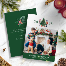 Prettig kerstfeest foto vakantiekaart feestdagenkaart