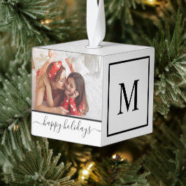Prettig Kerstfeest Fotocollage Schoon Modern Wit Decoratie