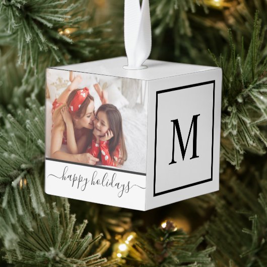 Prettig Kerstfeest Fotocollage Schoon Modern Wit Decoratie (Boom)