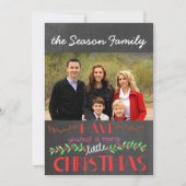 Prettig Kerstfeest Fotokaart Kaart (Voorkant)