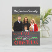 Prettig Kerstfeest Fotokaart Kaart (Staand voorkant)