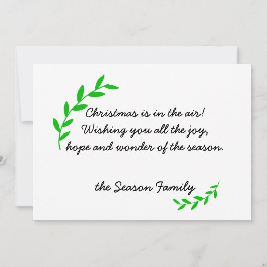 Prettig Kerstfeest Fotokaart Kaart (Achterkant)