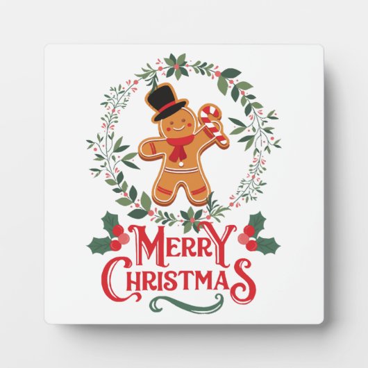 Prettig kerstfeest fotoplaat (Voorkant)