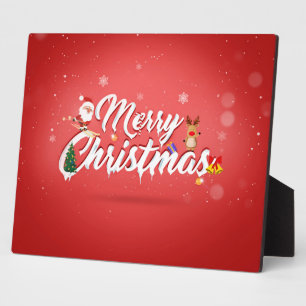 Prettig kerstfeest fotoplaat