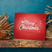 Prettig kerstfeest fotoplaat (Zijkant)