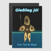 Prettig kerstfeest - Fractale Inuit-jager (Voorkant / Achterkant)