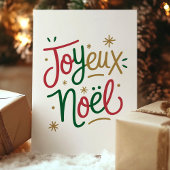 Prettig Kerstfeest Frans Kerstmis Feestdagen Kaart