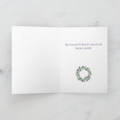 Prettig Kerstfeest, Franse Kerstkrans  Kerstkaart Feestdagen Kaart (Binnen)