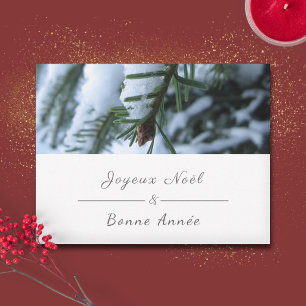 Prettig Kerstfeest, Franse Kerstmis & Nieuwjaar, S Feestdagenkaart