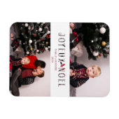 Prettig kerstfeest Franse knip papier effect aange Magneet (Horizontaal)