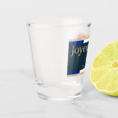 Prettig kerstfeest Franse vlag Kerstmis Shot Glas (Links)