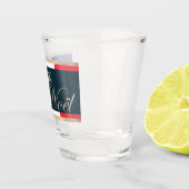 Prettig kerstfeest Franse vlag Kerstmis Shot Glas (Rechts)
