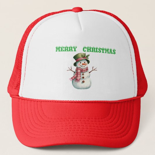 Prettig kerstfeest frosty trucker pet (Voorkant)