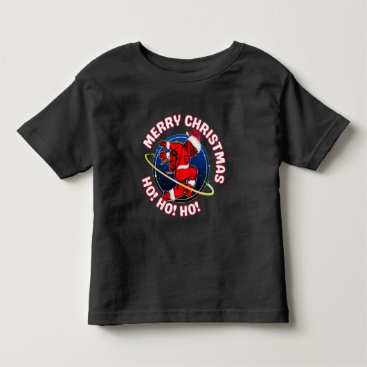 PRETTIG KERSTFEEST FUN SPACE ASTRONAUT KINDER SHIRTS (Voorkant)