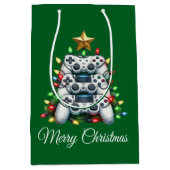 Prettig kerstfeest Gamer Medium Cadeauzakje (Voorkant)
