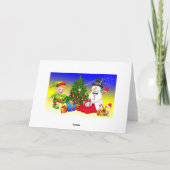 Prettig kerstfeest Geanimeerde Dieren Feestdagen Kaart (Achterkant)