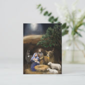 Prettig kerstfeest geboorte briefkaart (Staand voorkant)