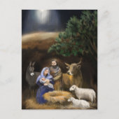 Prettig kerstfeest geboorte briefkaart (Voorkant)