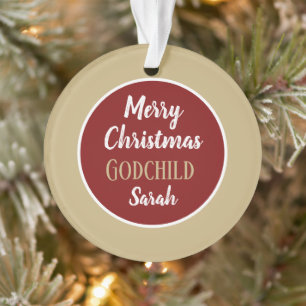 Prettig kerstfeest Geesteskind gepersonaliseerde k Ornament