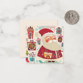 Prettig kerstfeest/Gefeliciteerd met de feestdagen Notitiekaartje (Voorkant / Achterkant in situ)