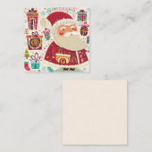 Prettig kerstfeest/Gefeliciteerd met de feestdagen Notitiekaartje (Voorkant / Achterkant)