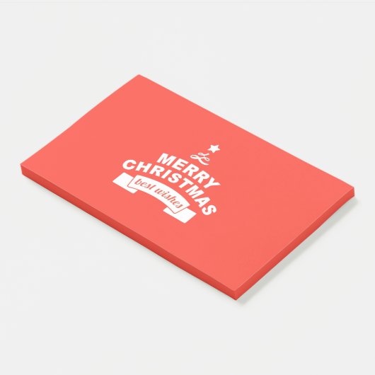 Prettig Kerstfeest Gefeliciteerd Post-it® Notes (Schuin)