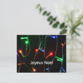 "Prettig kerstfeest" gekleurde kerstverlichting Briefkaart (Staand voorkant)