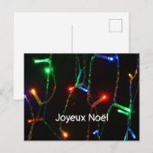 "Prettig kerstfeest" gekleurde kerstverlichting Briefkaart (Voorkant / Achterkant)