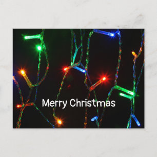 "Prettig kerstfeest" gekleurde lichten Briefkaart