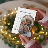 Prettig kerstfeest Gelukkig feestdag aangepaste fo Feestdagenkaart