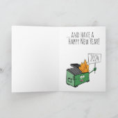 Prettig Kerstfeest Gelukkig Nieuwjaar 2024 Dumpste Kaart (Binnen)