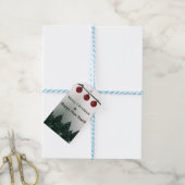 Prettig kerstfeest, gelukkig nieuwjaar cadeaulabel (Met Touw)