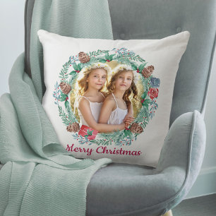 Prettig Kerstfeest Gelukkig Nieuwjaar Dubbelzijdig Kussen