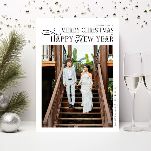 Prettig Kerstfeest Gelukkig Nieuwjaar Familie 4 Fo Feestdagenkaart