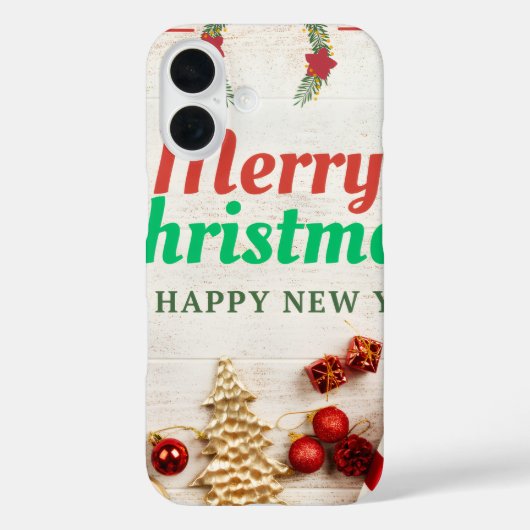 Prettig kerstfeest & Gelukkig nieuwjaar Feestelijk Case-Mate iPhone Case (Achterkant)