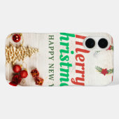 Prettig kerstfeest & Gelukkig nieuwjaar Feestelijk Case-Mate iPhone Case (Achterkant (horizontaal))