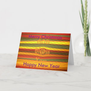 Prettig Kerstfeest Gelukkig & Nieuwjaar God Zegen  Feestdagen Kaart
