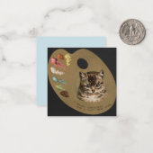 Prettig Kerstfeest/Gelukkig Nieuwjaar Kat Notitiekaartje (Voorkant / Achterkant in situ)