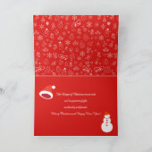 Prettig kerstfeest & Gelukkig nieuwjaar! KERST Kaart (Binnen)