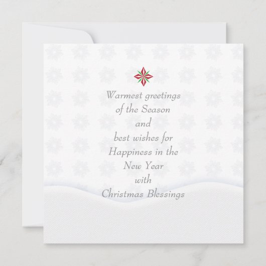 Prettig Kerstfeest & Gelukkig Nieuwjaar! Kerst wit (Achterkant)