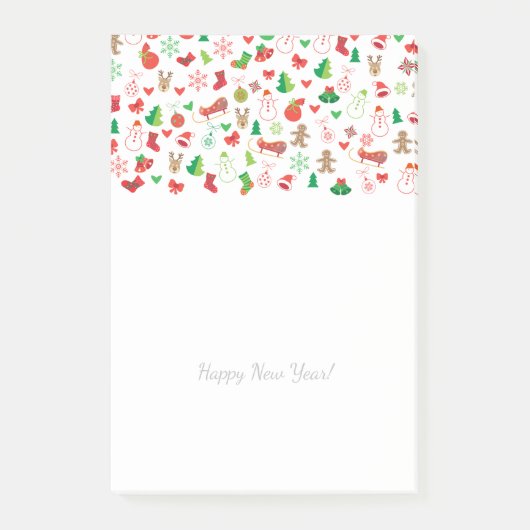 Prettig kerstfeest & Gelukkig nieuwjaar! KERSTMISE Post-it® Notes (Voorkant)