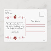 Prettig kerstfeest & gelukkig nieuwjaar persoonlij feestdagenkaart (Achterkant)