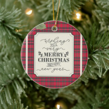 Prettig Kerstfeest Gelukkig Nieuwjaar Plaid