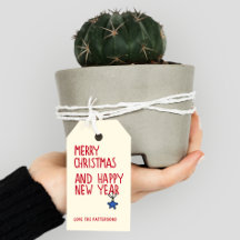 Prettig Kerstfeest Gelukkig Nieuwjaar Rode Script