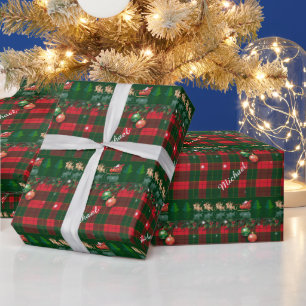 Prettig Kerstfeest & Gelukkig Nieuwjaar! Schotland Cadeaupapier