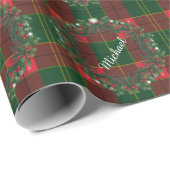 Prettig Kerstfeest & Gelukkig Nieuwjaar! Schotland Cadeaupapier (Rol Hoek)