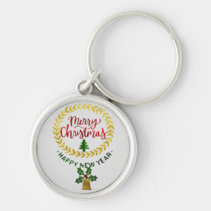 Prettig kerstfeest & gelukkig nieuwjaar: sleutelhanger