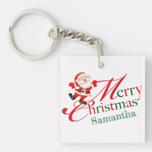 Prettig kerstfeest Gelukkig nieuwjaar Sleutelhanger