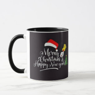 Prettig kerstfeest & Gelukkig nieuwjaar T-Shirt Mok